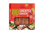Glutenfreie Bio-Cracker aus Kichererbsen mit pikanter Roter Bete, 80 g, Krippu